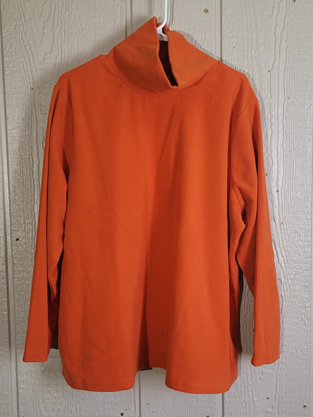 Women's Orange Turtleneck Pullover Sweater